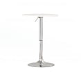 thumbnail image 3 of Bronte Living Bar Table with Round Top, Adjustable Height, Swivel Design, Pedestal Base and Floor Protection for Bar, Bistro, Pub, Café, Restaurant - Series Hope - 1 Unit, 3 of 6