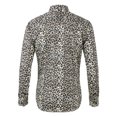 thumbnail image 2 of INSPIRE CHIC Chemise en Coton à Manches Longues Boutonnée à Imprimé Léopard Vintage pour Homme, 2 of 6