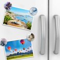 thumbnail image 4 of Glass Fridge Magnets, 12Pcs Marble Texture Crystal Refrigerator Glass Magnets Strong Locker Magnet for Kitchen Office Whiteboards Cabinets Photos Party Creative Decorative Magnets for Gift (1.2 Inch), 4 of 7