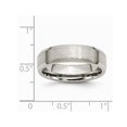 thumbnail image 2 of Bague Alliance pour Homme en Titane 6 mm à Bord Biseauté, 2 of 6