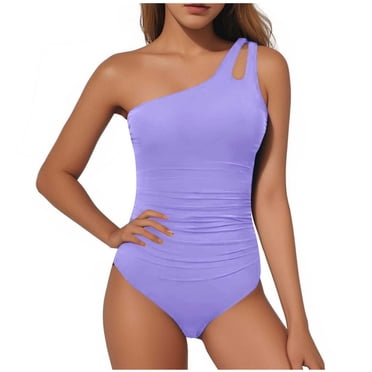 Pisexur Swimwear for Women Stylish and Elegant Swim Wear Women's Sexy One Piece Bathing Suits One Shoulder Swimsuits Slimming Swimwear