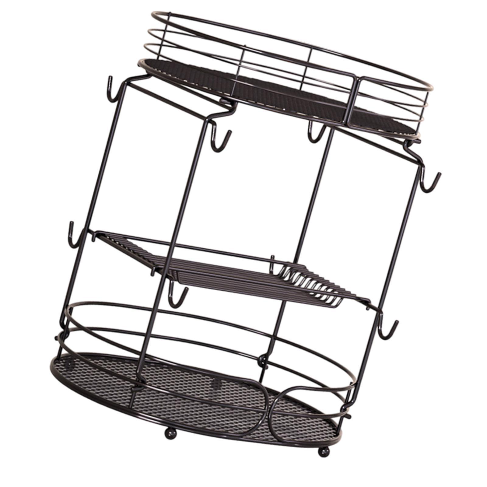 Elodie Coffee Pod Holder Hollow Coffee Capsule Organizer for Restaurant Bar Kitchen Brown