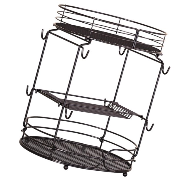Elodie Coffee Pod Holder Hollow Coffee Capsule Organizer for Restaurant Bar Kitchen Brown