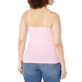 thumbnail image 4 of Hanes Womens Stretch Cotton Cami with Built-In Shelf Bra, M, Paleo Pink, 4 of 6