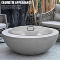 thumbnail image 2 of BeesClover Housse de Brasero pour Feu de Camp Solo, Ronde en Acier Inoxydable avec Poignée, Convient au Brasero Encastré, pour Camping en Terrasse Extérieure, 2 of 7