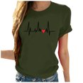 thumbnail image 1 of Birdeem Mode Femmes Décontracté Imprimé Chandail à Manches Courtes T-Shirt Hauts Blouse, 1 of 1