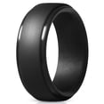 thumbnail image 3 of XZNGL Personality Metallic Silicone Soft Mens Double Wedding Rings Ring Jewelry Gift, 3 of 9