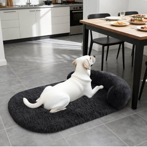 Orthopedic Calming Dog Bed for Large Breeds with Memory Foam Bolster Sofa Design Removable Washable Cover Non- Bottom Comfort Egg Crate Mattress
