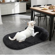 Orthopedic Calming Dog Bed for Large Breeds with Memory Foam Bolster Sofa Design Removable Washable Cover and Non- Bottom Egg Crate Comfort Pet Bed
