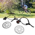 thumbnail image 4 of Mountain Bike Hydraulic Disc Brake Set, Aluminum Alloy 2 Piston Hydraulic Disc Brake 1Pair with Disc for Outdoor Riding, 4 of 7