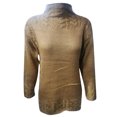 thumbnail image 3 of EGNMCR Chandail à Col Roulé pour Femmes, Chandails pour Femmes Femmes Manches Longues Couleur Demi-Col Montant Décontracté Ample Chandails Tricotés Femmes Chandail, 3 of 5
