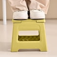 thumbnail image 5 of Space Saving Small Stool Folding Stool Modern Aesthetic Office Outdoor Convenience Compact Lightweight Portable Sturdy Metal Frame Foldable Storage Friendly Desk Chair, 5 of 5