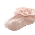 thumbnail image 5 of Baby Kids Girls Princess Short Socks Lace Ruffle Frilly Trim Cotton Ankle Socks, 5 of 5