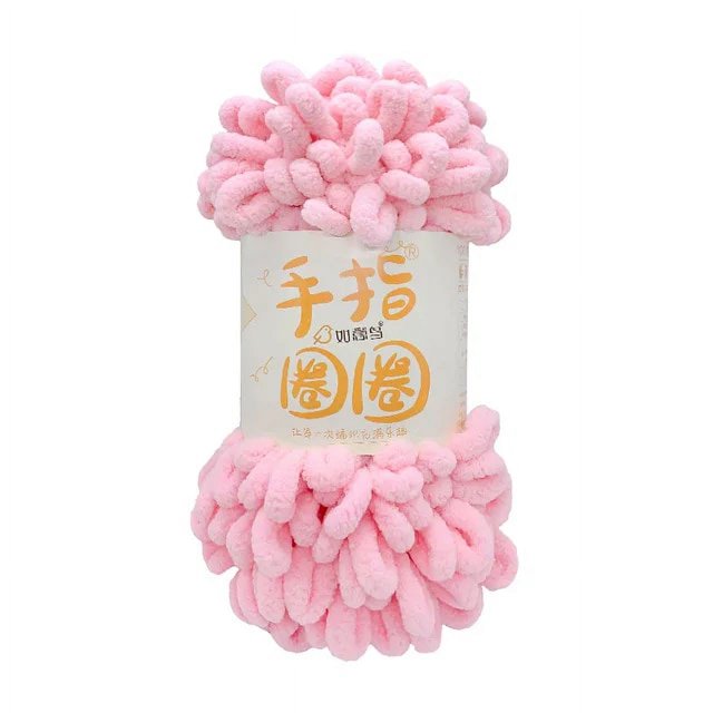 5PCS=500g Puffy Finger Loop Chunky Giant Chenille Yarn Crochet Hand Knitting Soft Rope Polyester Blanket No Needle Hook Freeship