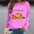 thumbnail image 2 of Pisexur Chandail de l\'Action de Grâce Orange à Col Rond Chandails Mode à Motif de Citrouille Chandails Grateful Blessed Chandail d'Automne Chandail à Manches Longues Chandail à Enfiler Hauts pour Femmes, 2 of 3