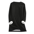 thumbnail image 5 of Hauts Chauds Mode Femme Noël Imprimé Manches Régulières Hiver Ample Vacances Décontracté Col Rond Chemise Hauts Tenues Sorties Femmes en Solde, 5 of 5