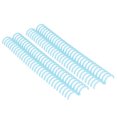 thumbnail image 2 of Peigne de Liaison, 10 Pcs Outil de Liaison en Papier PP Réutilisable Résistant à l'Usure pour Bureau Transparent Bleu, 2 of 8