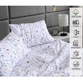 thumbnail image 3 of Ruvanti 100% Cotton Sheets - Crispy Cooling Percale Sheets For Twin Size Bed, Breathable & Durable Twin Sheet Set, 16 Inches Deep Pocket Sheets, Fern Class, 3 Pieces, 3 of 5