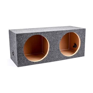 QPower 12 Inch Heavy-Duty Dual Sealed Vehicle Subwoofer Enclosure
