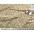 thumbnail image 3 of Soimoi Beige Poly Georgette Fabric Artistic Leaf & Floral Print Sewing Fabric Yard 52 Inch Wide, 3 of 5