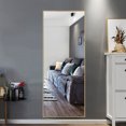 thumbnail image 2 of NeuType Full Length Mirror Floor Rectangle Gold 55"x16", 2 of 9