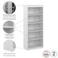 thumbnail image 3 of Bestar Logan 30W 5 Shelf Bookcase in pure white, 3 of 6
