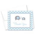 thumbnail image 2 of MyExpression.com 50 Cnt Grey Blue Chevron Elephant Baby Shower Thank You Cards, 2 of 4
