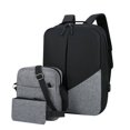 thumbnail image 2 of 3-Piece USB Charging Laptop Backpack Set Organized Compartments Padded Shoulder Strap for 15.6 Inch Laptop Travel Business School Durable Polyester Fabric, 2 of 9