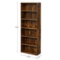 thumbnail image 2 of VASAGLE Bookshelf, Open Bookcase with Adjustable Storage Shelves, Floor Standing Unit, 23.6?, Rustic Brown, 2 of 5