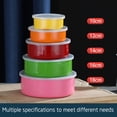 thumbnail image 3 of Fridja Summer Savings Food Containers with Clear Plastic Lids , 5 Pcs Stainless Steel Non-Slip Convenient Home Kitchen Food Container Storage Mixing Bowl Set Kitchen Essential, 3 of 5