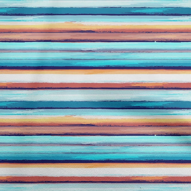 oneOone Rayon Teal Blue Fabric Abstracts Sewing Material Print Fabric By The Yard 56 Inch Wide