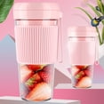 thumbnail image 3 of Blender for Shakes and Smoothies USB Rechargeable Cordless Mixer Mini Juicer One Button Control Kitchen Small Appliances  Green, 3 of 7