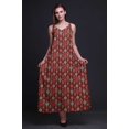 thumbnail image 4 of Bimba Robe Longue Maxi Imprimée en Rayonne Ikat pour Femmes à Bretelles Spaghetti Ajustables Boho-Xx-Grand, 4 of 4