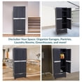 thumbnail image 4 of Sunnydaze Armoire de Rangement Polyvalente avec 3 Tablettes Ajustables et Portes Verrouillables - Charbon - 57,5 Pouces, 4 of 8