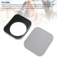 thumbnail image 4 of Metal Square Lens Hood, Aluminium Alloy Lens Shade with Cap, Scratch Proof Lens Hood Protector Easy to Install for SLR Cameras DSLR Cameras, 4 of 7