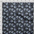 thumbnail image 4 of oneOone Tissu Cambric Coton Bleu Moyen Floral Rétro Matériel de Robe Tissu Imprimé Tissu au Mètre 56 Pouces de Large, 4 of 5