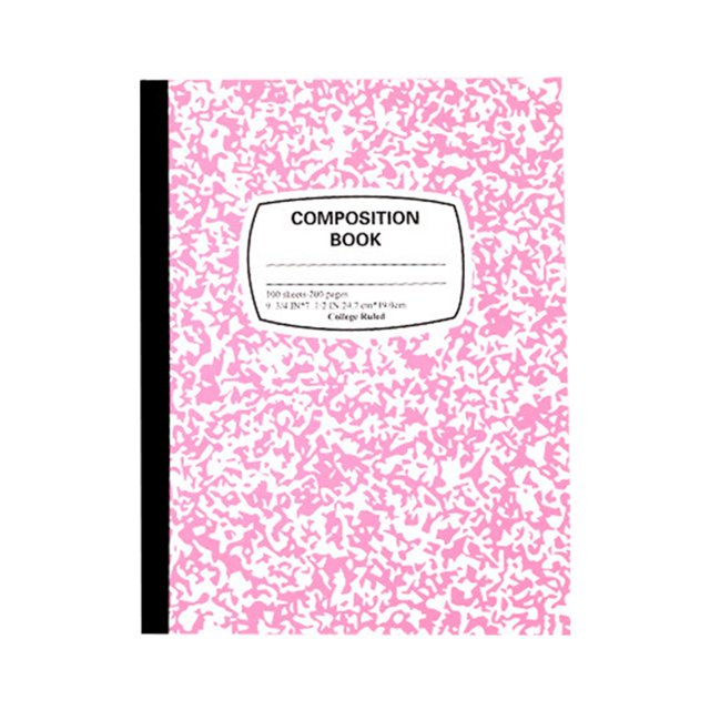 ZTTD 1 Pack Composition Notebook Wide Ruled Bulk, 200 Pages (100 Sheets), 9-3/4 x 7-1/2", Hard Cover Wide Ruled Notebook Bulk, Marble Composition Notebooks, Bulk S-chool Notebooks