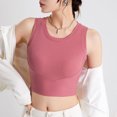 thumbnail image 2 of SwiftWear Womens U Back Sports Shaping Bras Padded High Neck Crop Workout Cotton Tank Tops, 2 of 6
