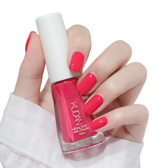 10ml Quick Drying Nail Polish Water-Based Tearable Sequins Baking Free Long Lasting Nail Polish for Female