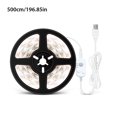 thumbnail image 2 of ZheElen Strip Lights Infrared Automatic 3500K/6500K LED Cabinet Ribbon Lamp Decoration Trimmable Desktop Screen Lighting Warm Light 5M, 2 of 9