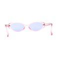 thumbnail image 2 of SA106 Womens Simple Classical Oval Thin Plastic Sunglasses Pink Blue, 2 of 4