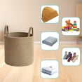 thumbnail image 5 of EGNMCR Storage Trunks Rope Hand-woven Storage Basket Rope Woven Storage Basket Basket Foldable Storage Dirty Clothes Toys Sundries Storage Basket Organising Basket Storage Basket, 5 of 5