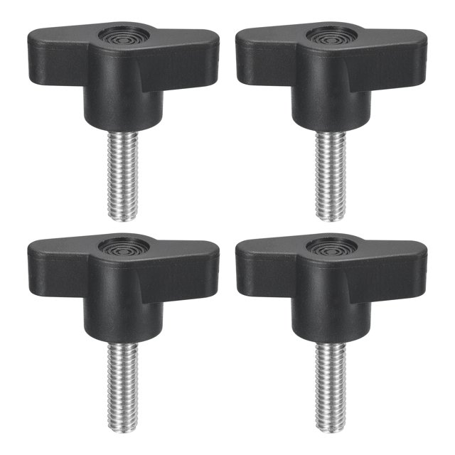 Uxcell Vis de Serrage en Acier Inoxydable 304 en Forme de T Vis à Pouce M6 x 20mm 4