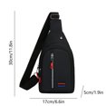thumbnail image 3 of Ovzne Fashionable Embroidery Diamond Shoulder Crossbody Bag Large Capacity Watertight Backpack With Data Hole On Clearance, 3 of 6