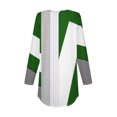 thumbnail image 4 of FAIWAD FAIWAD Women's Spring Tunic Tops Long Sleeve Round Neck Geometric Print Lightweight Tops, 4 of 5