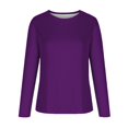 thumbnail image 4 of TACILIP Vêtements d'Automne pour Femmes Grande Taille Chandail en Molleton Col Rond Chandail Hauts Manches Longues Vêtements d'Hiver pour Femmes, 4 of 5