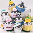 thumbnail image 1 of Peluche Super Douce Résistante à l'Usure en Coton PP Penguins Jouet en Peluche Porte-Clés Pendentif pour la Maison, 1 of 8