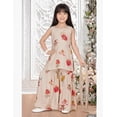 thumbnail image 3 of DWEEP SARA Kurti Crème à Motif Floral avec Ensemble Sharara pour Filles – Tenue Festive et de Fête, 1-2 Ans(18), 3 of 8