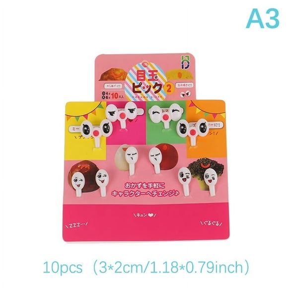 CNKOO 6/8/10 Pcs Fourchette à Fruits Animal Mini Dessin Animé Collation Gâteau Dessert Nourriture Cure-Dents Bento Déjeuners Décoration de Fête