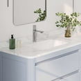 thumbnail image 1 of Stylish Undermount 18-1/4"L x 13"W White Porcelain Rectangular Bathroom Sink P-201, 1 of 10